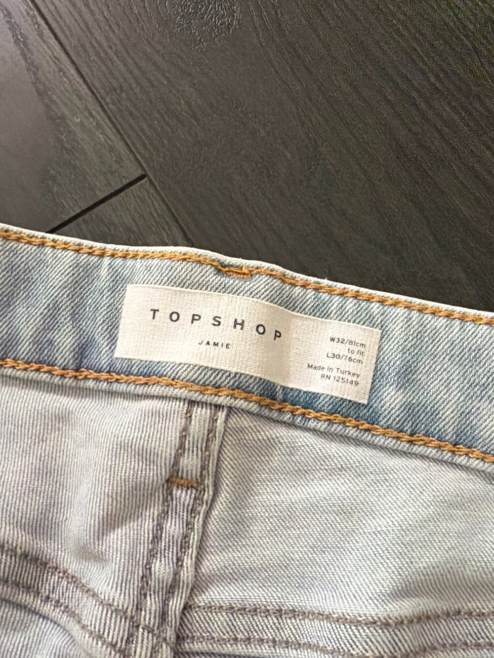 Topshop Jamie Light Blue Denim Jeans